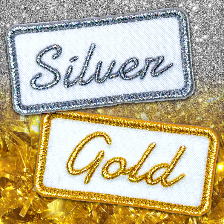 Metallic Color Embroidered Patches