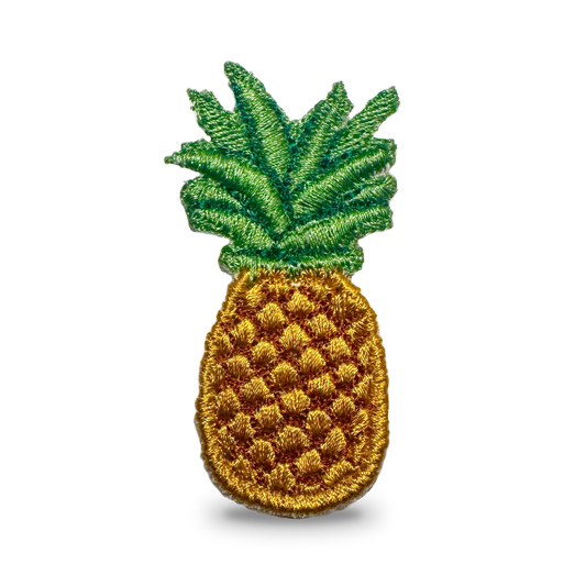 Pineapple Iron-On Patch - Hawaii-Inspired Embroidery