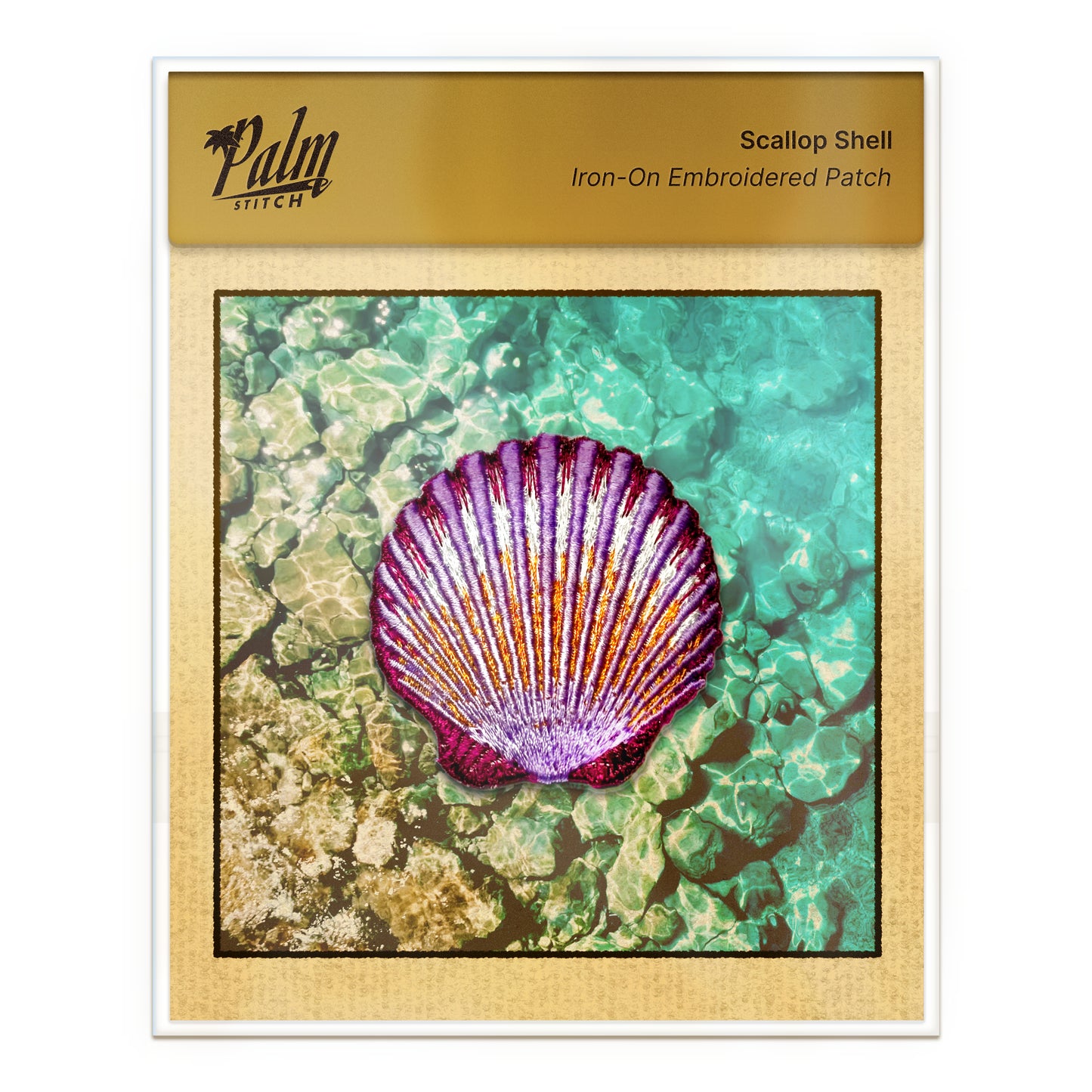 Tropical Fish Patch - Scallop Shell